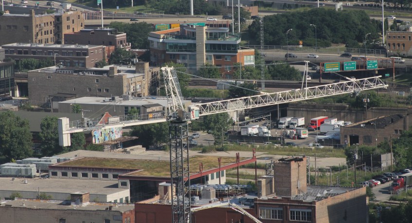 The Parker Fulton Market Aug 2015 tower crane