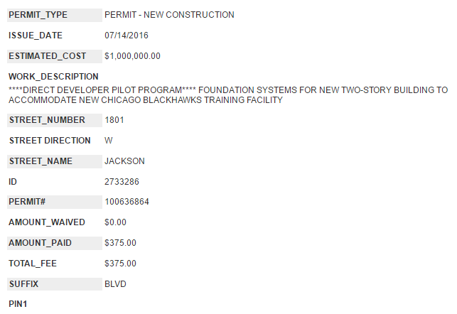 Chicago Blackhawks Community Training Center