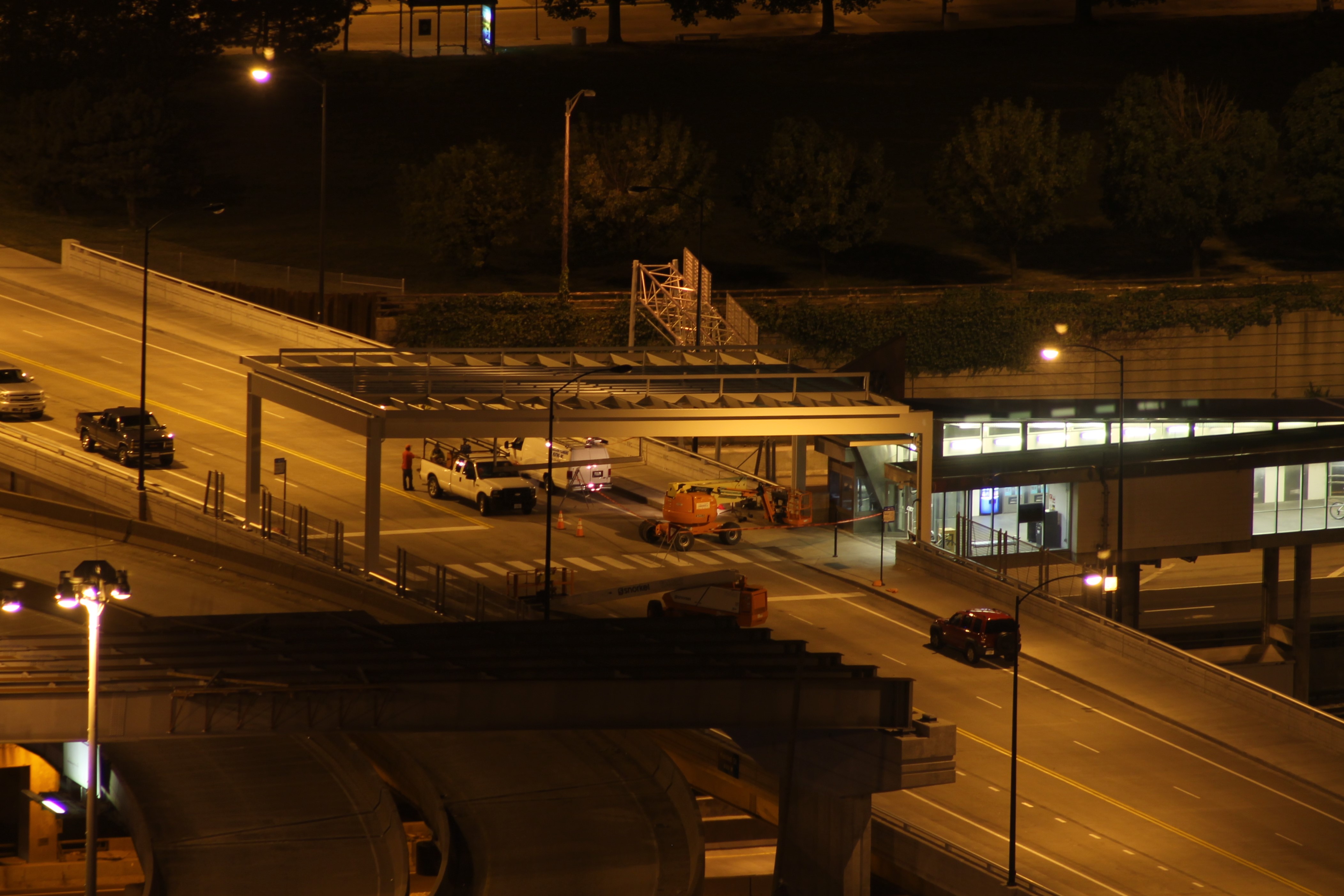 Halsted Street Bridge CTA canopy