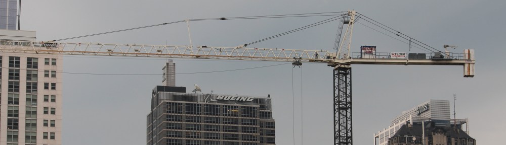 165 North Desplaines tower crane