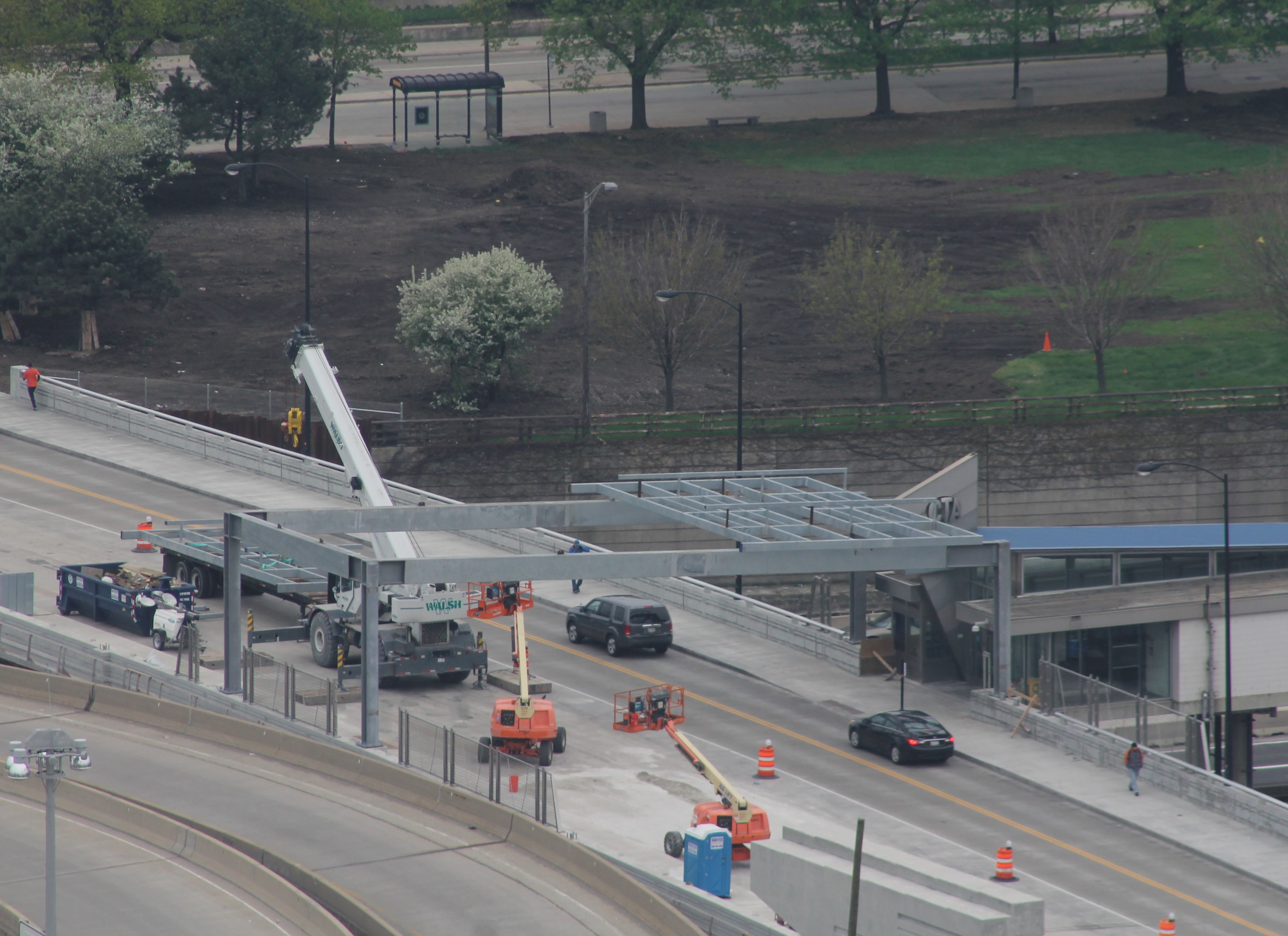 Halsted Street Bridge CTA canopy