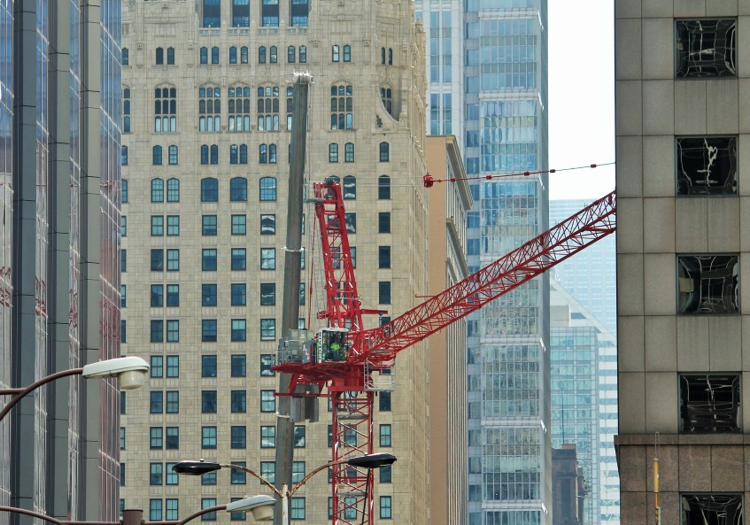 151 North Franklin tower crane