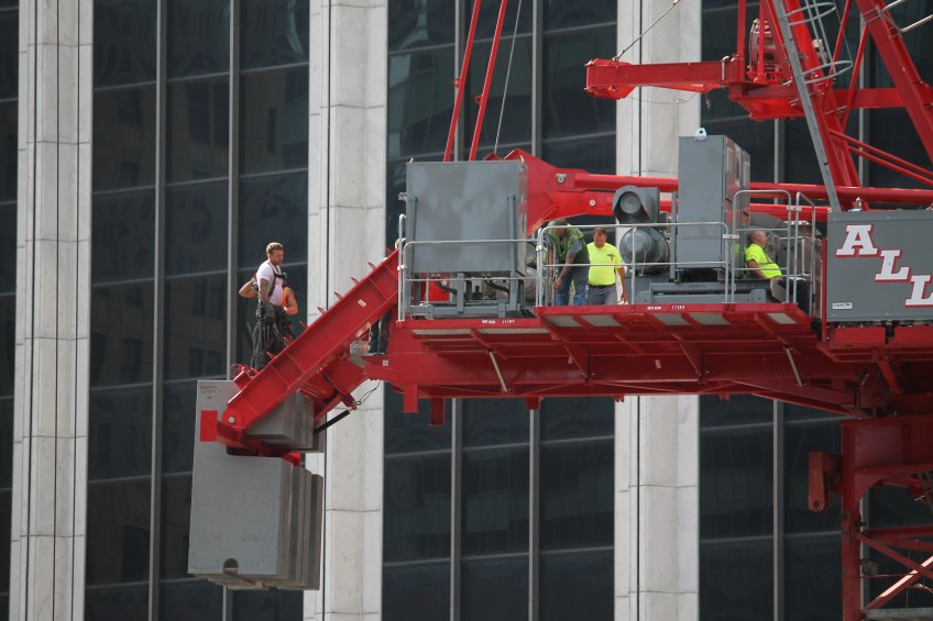 151 North Franklin tower crane