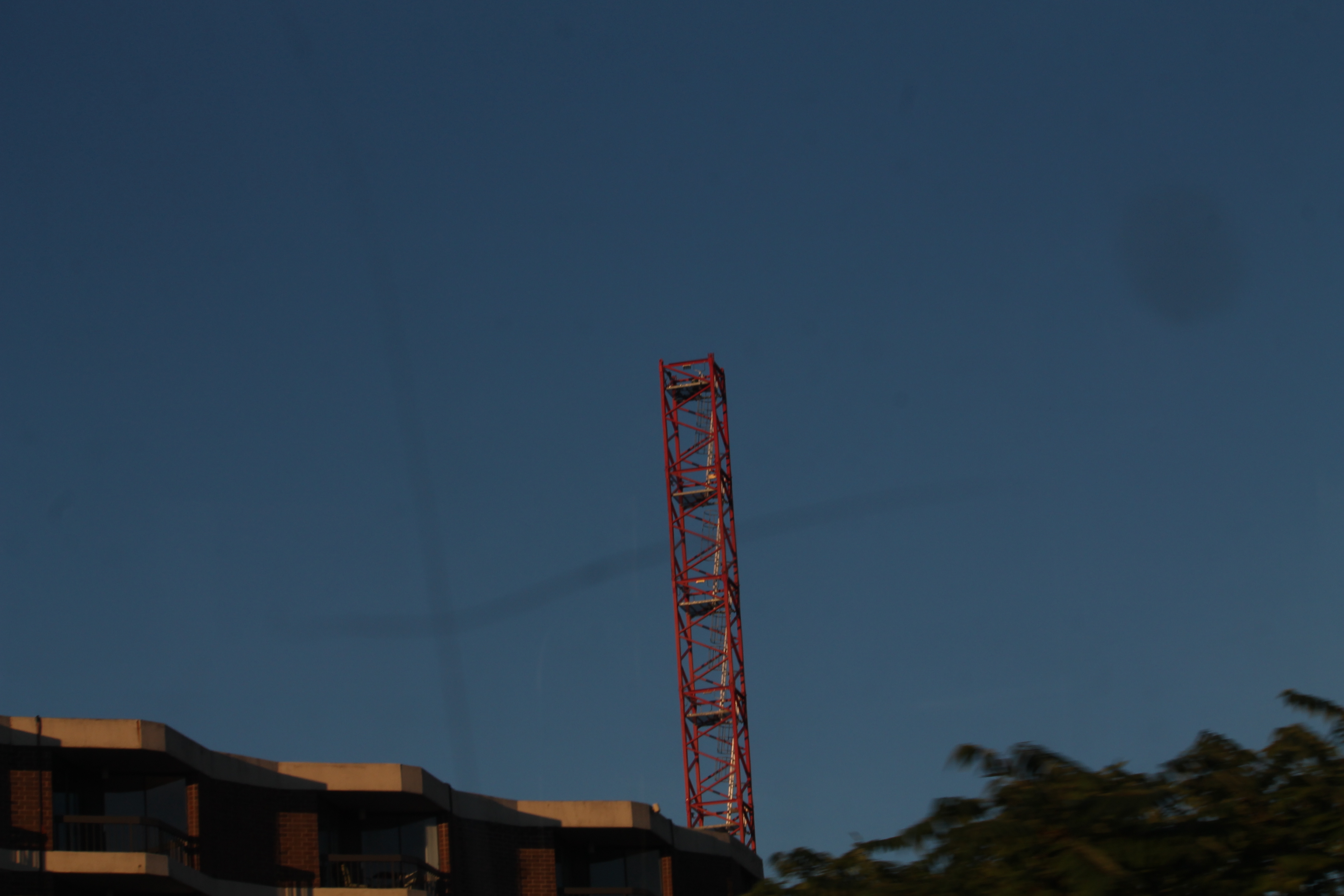 Atrium Village tower crane