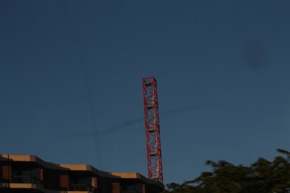 Atrium Village tower crane