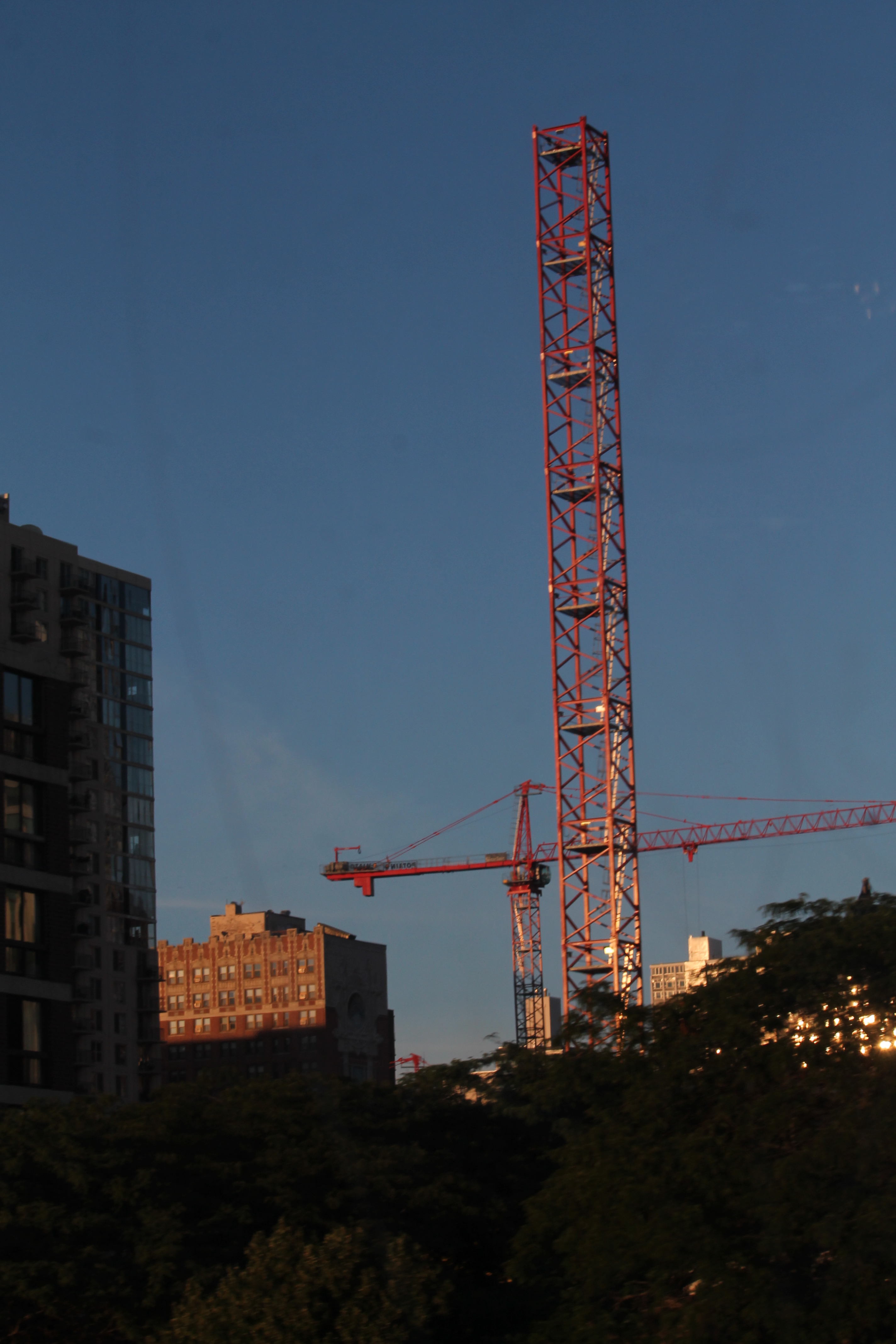 Atrium Village tower crane