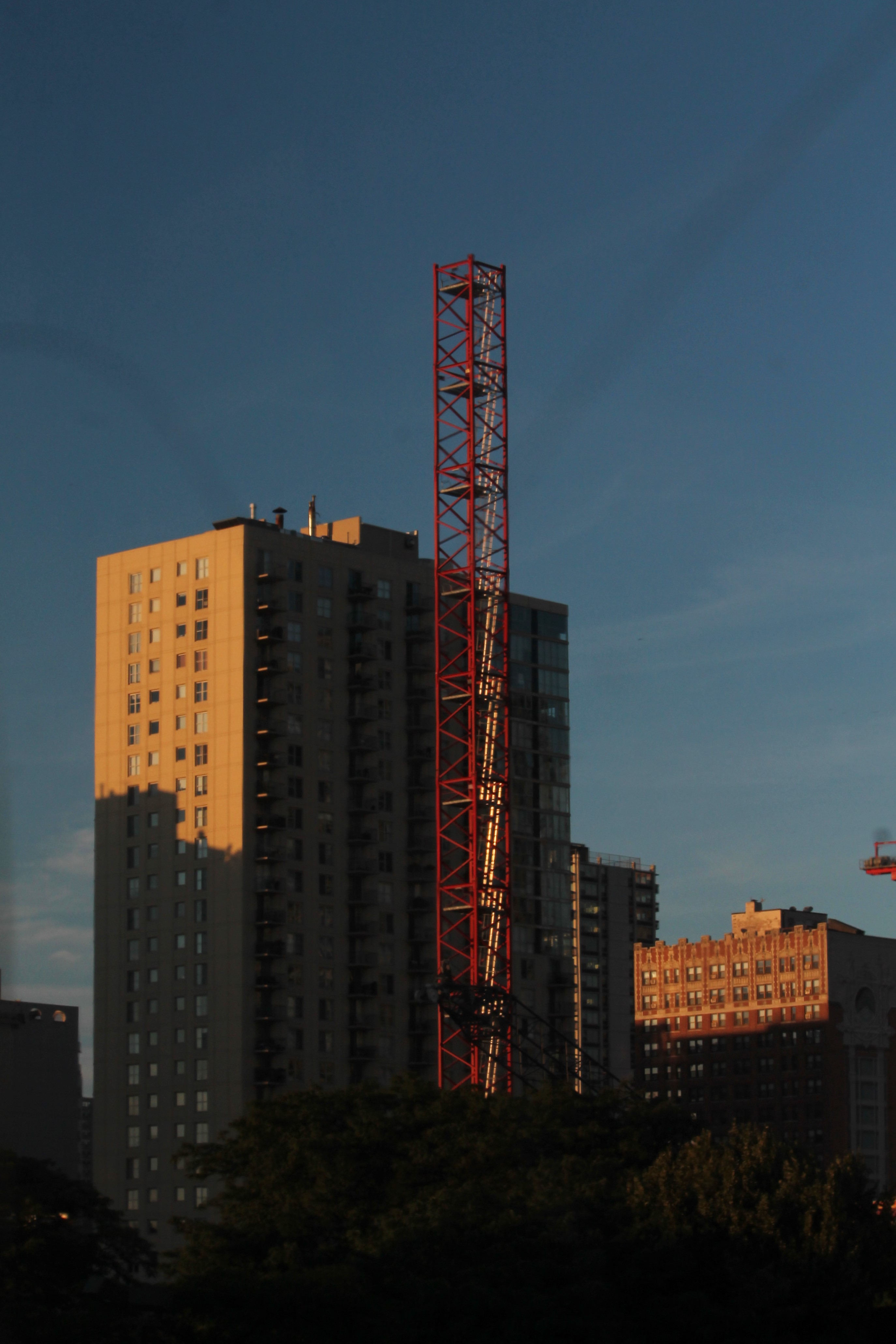 Atrium Village tower crane