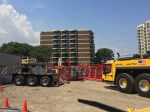 Atrium Village tower crane