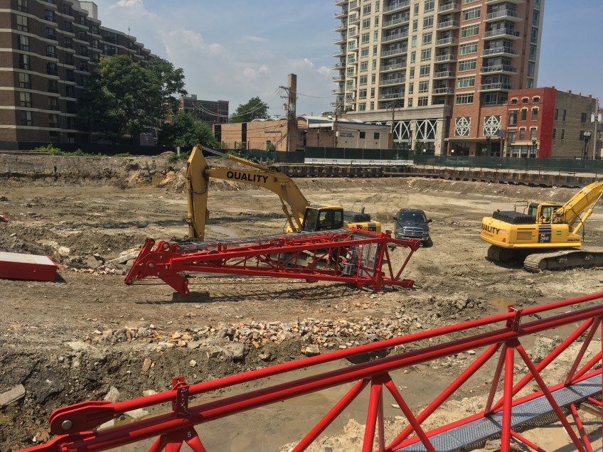 Atrium Village tower crane