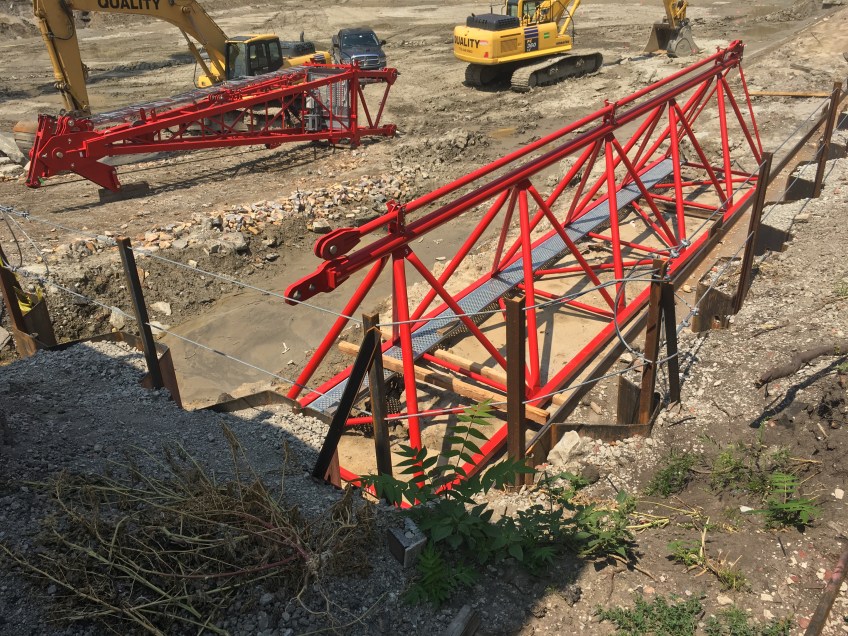 Atrium Village tower crane