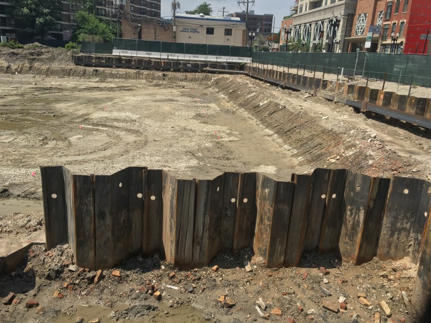 Atrium Village tower crane