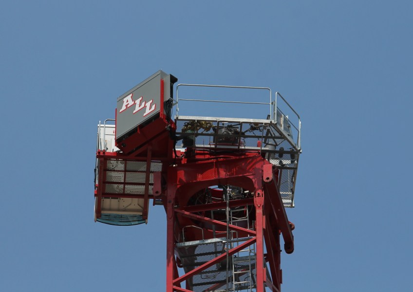 Atrium Village tower crane