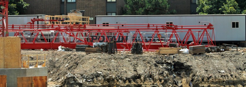 Atrium Village tower crane