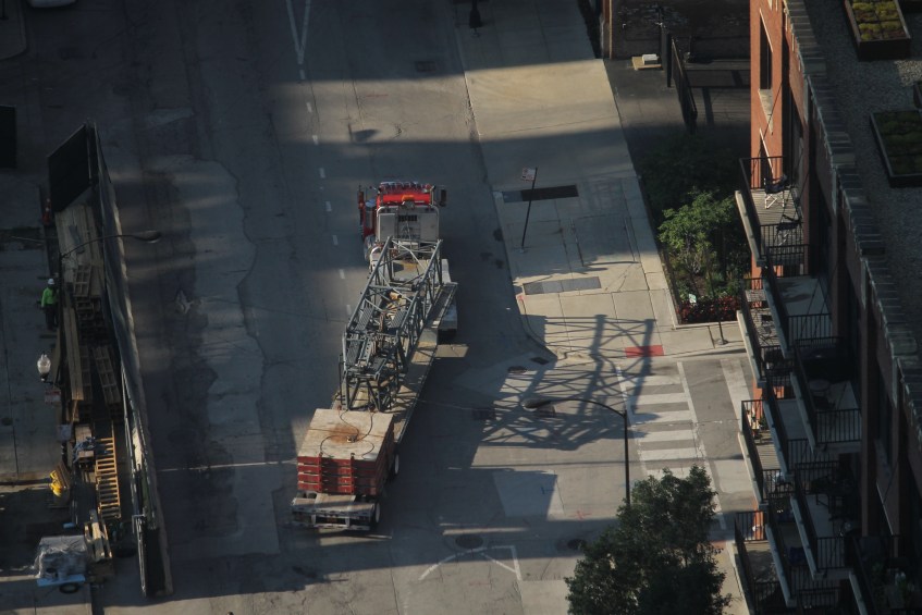 625 West Adams tower crane