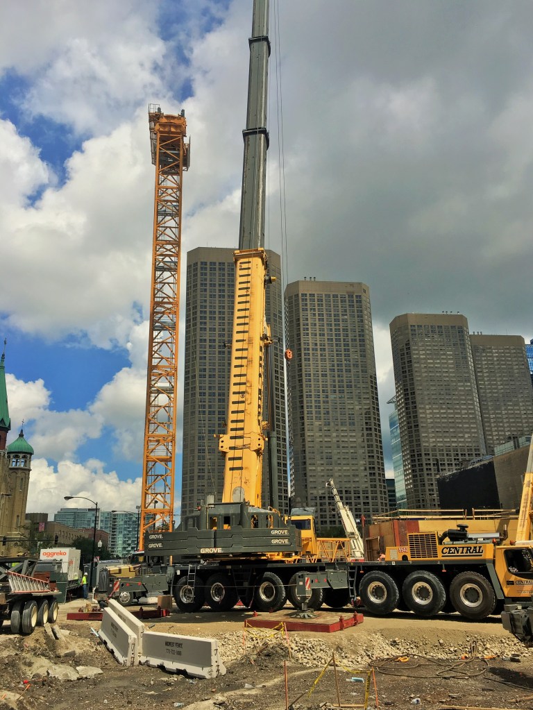625 West Adams tower crane