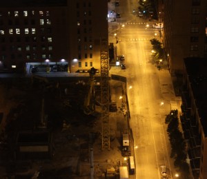 625 West Adams tower crane