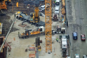 625 West Adams tower crane