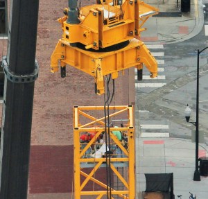 625 West Adams tower crane