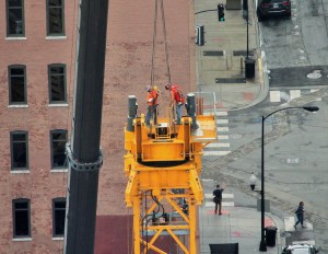 625 West Adams tower crane