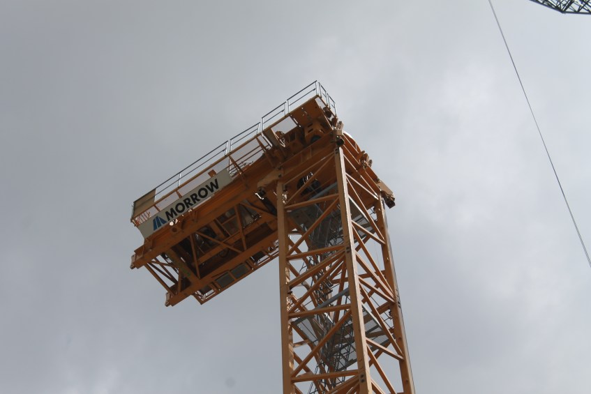 625 West Adams tower crane