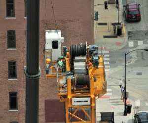 625 West Adams tower crane