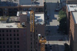 625 West Adams tower crane