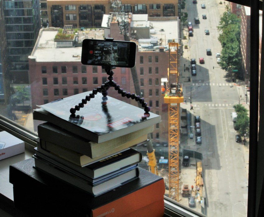 625 West Adams tower crane