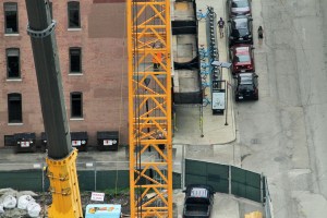 625 West Adams tower crane