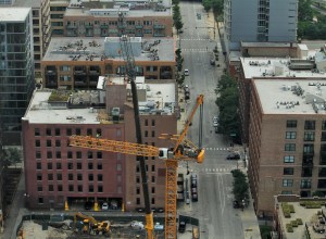 625 West Adams tower crane