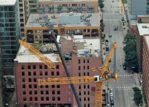 625 West Adams tower crane