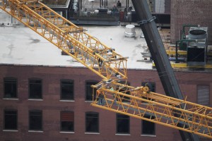 625 West Adams tower crane