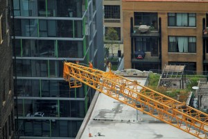 625 West Adams tower crane