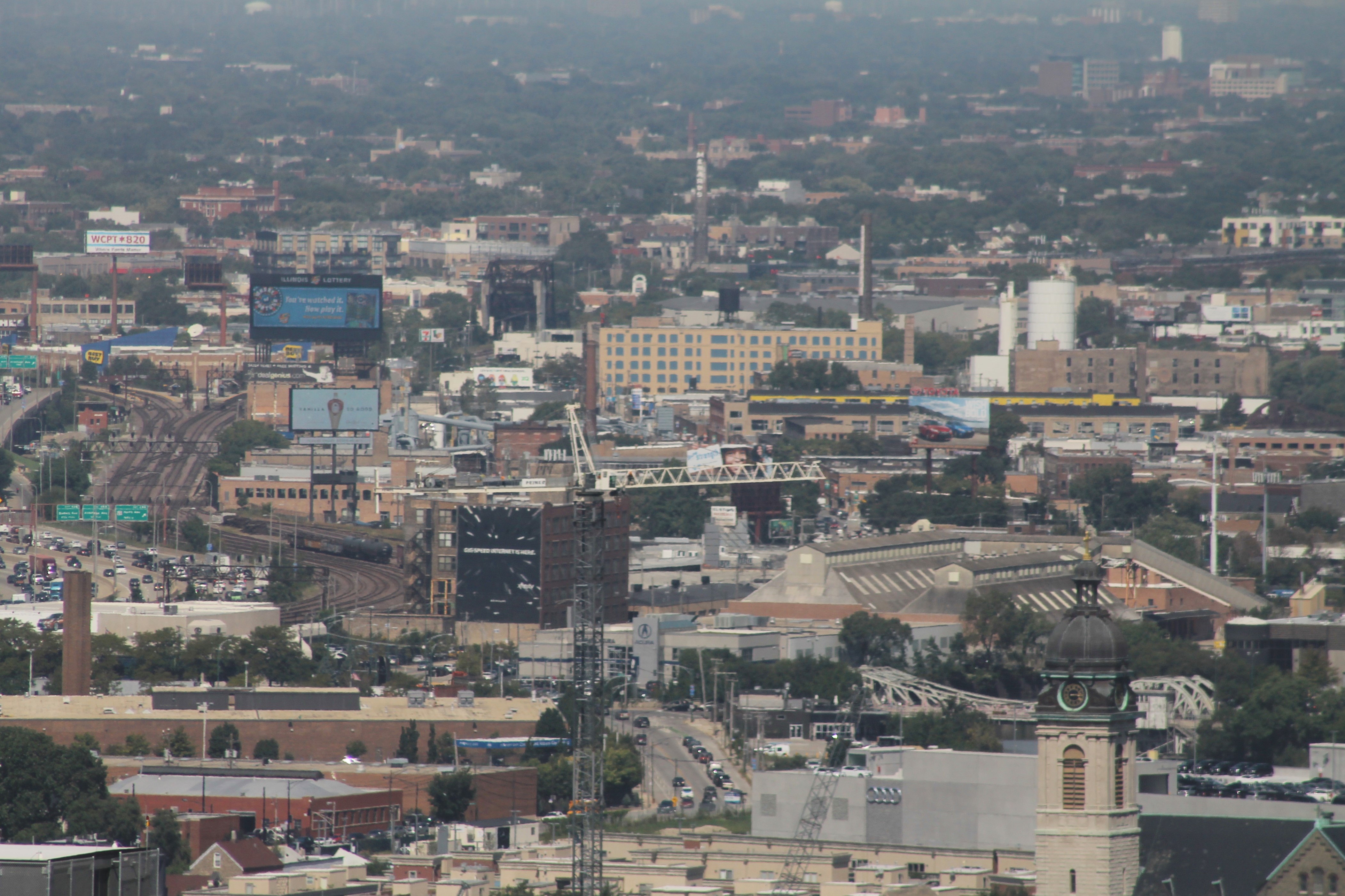 1001 West Chicago tower crane