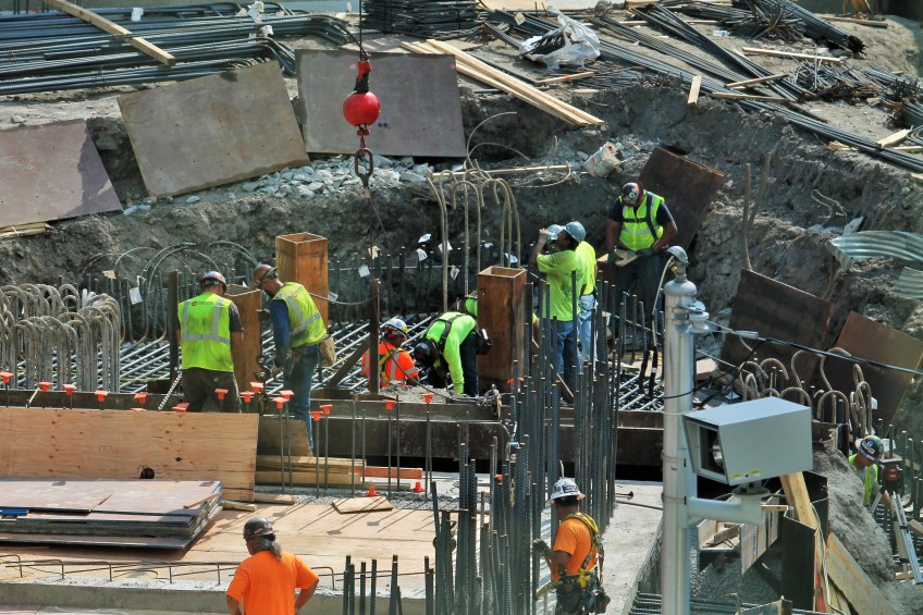 465 North Park tower crane pit