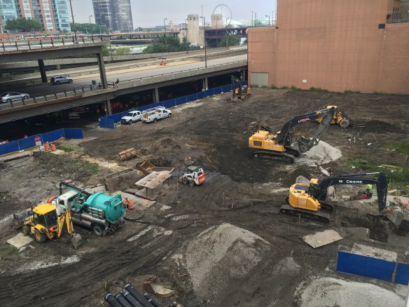 Vista Tower foundation work