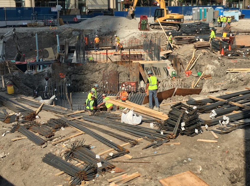 465 North Park tower crane pit