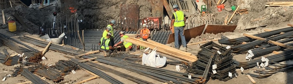 465 North Park tower crane pit