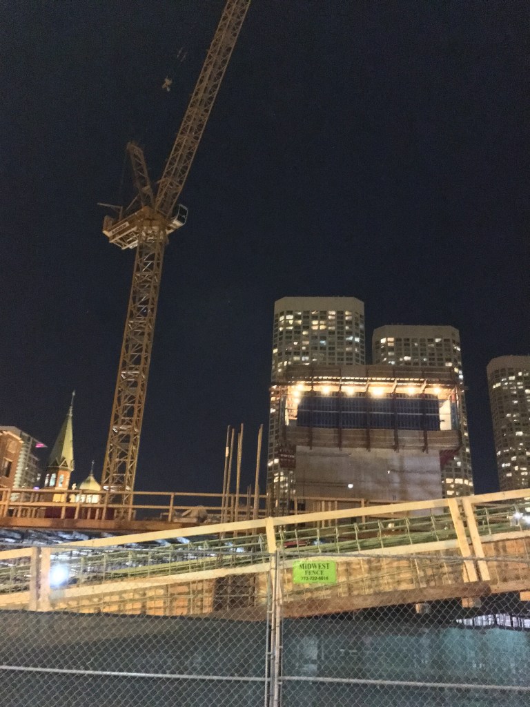 625 West Adams at night