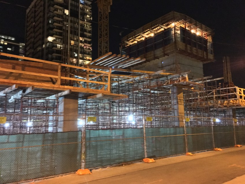 625 West Adams at night