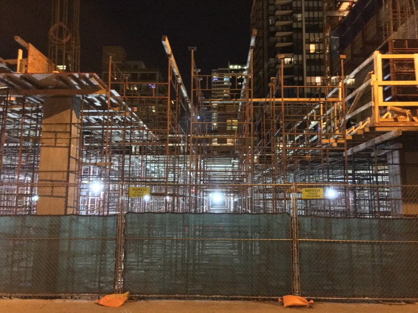 625 West Adams at night