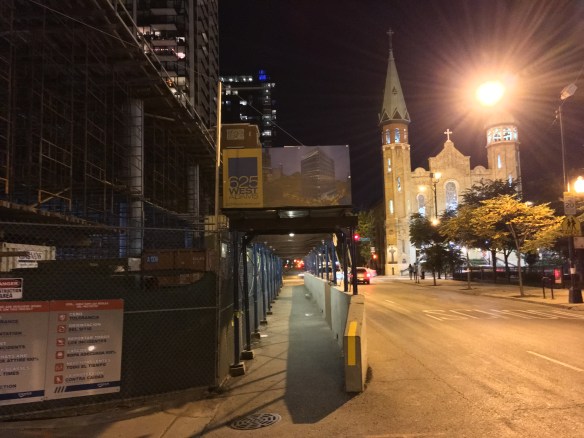 625 West Adams at night