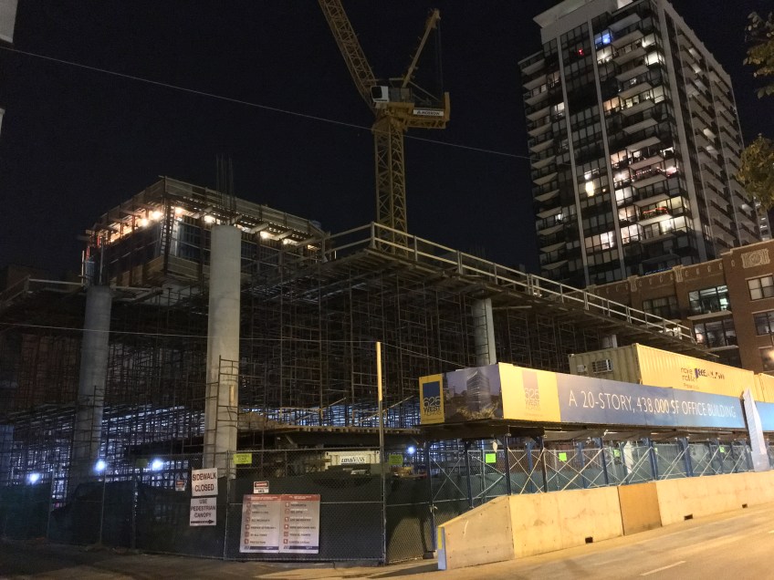 625 West Adams at night