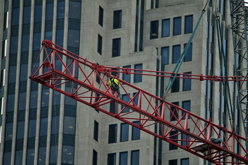 465 North Park tower crane