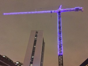 Atrium Village Christmas crane