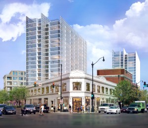 A Hines McCaffery Interests rendering, which seems to show the White Elephant building remaining. 