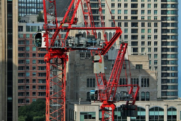 Simpson-Querrey tower cranes