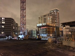 Atrium Village Christmas crane