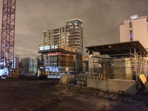 Atrium Village Christmas crane