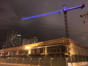 Atrium Village Christmas crane