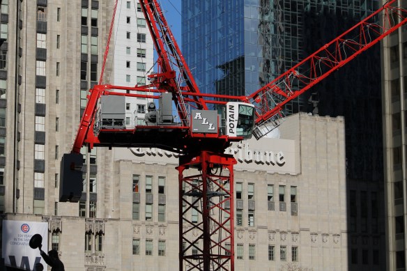 Apple Store tower crane